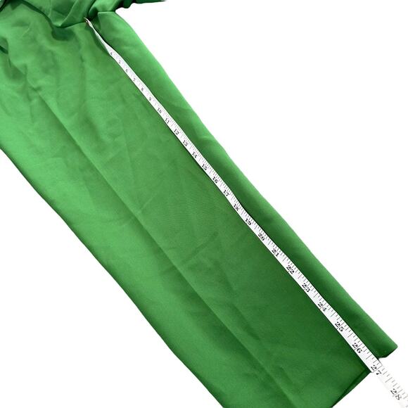 Zara Green High-Waisted Trousers - Picture 5 of 6
